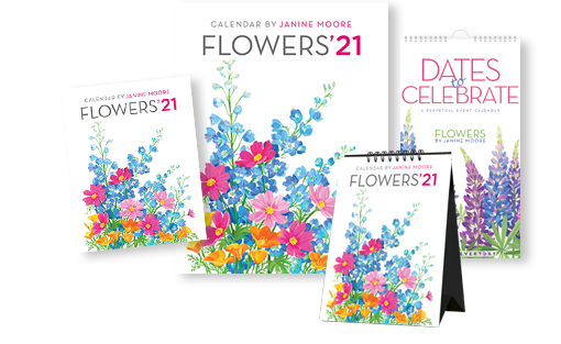 Flowers 2021 Calendars Art For Everyday