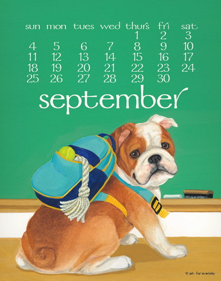 Dog Days : 2022 Calendars : Art For Everyday
